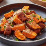 Crispy Parmesan Sweet Potatoes