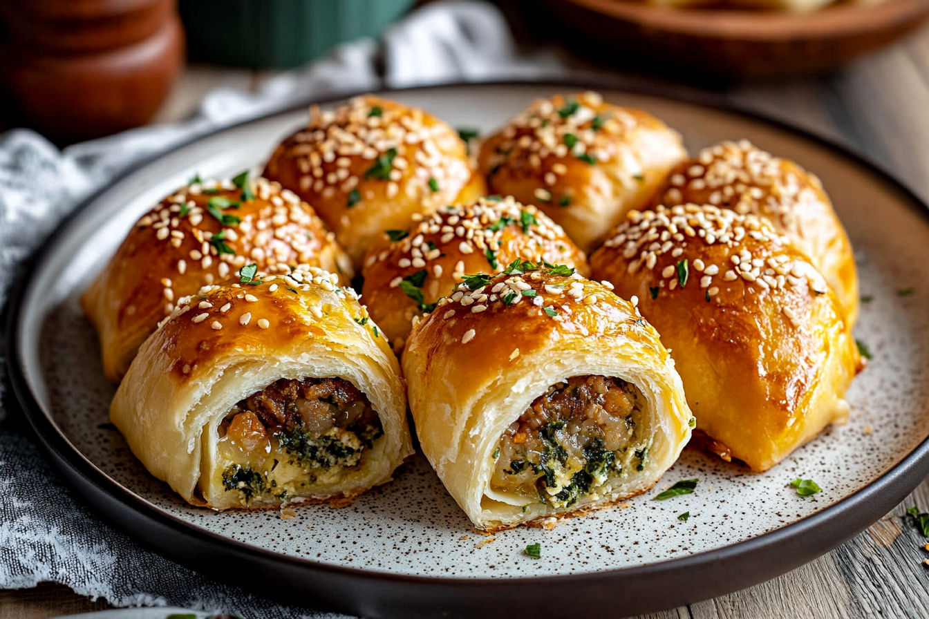 Pogaca (Turkish Rolls) with Two Fillings