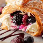 Berries and Cream Filled Croissants