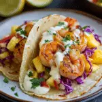 Jerk Shrimp Tacos with Pineapple Salsa