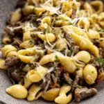 One Pot Beef and Garlic Butter Pasta