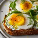 Smashed Egg Toast with Lemon Yogurt