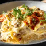 Sausage Alfredo Ravioli Lasagna