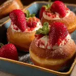 Strawberry Cheesecake Stuffed Donuts