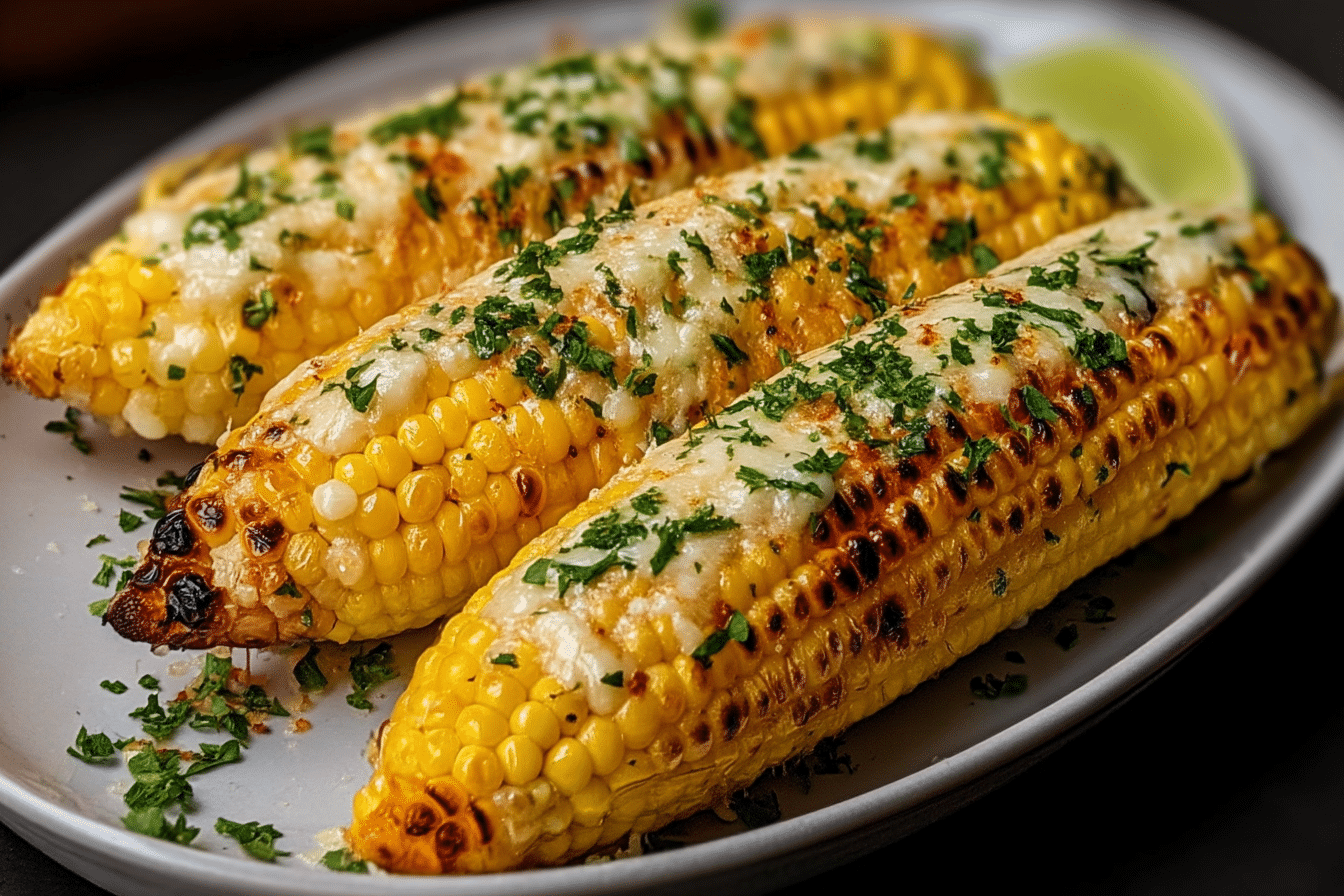 Cheesy Garlic Butter Corn on the Cob