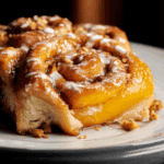 Peach Cobbler Cinnamon Rolls