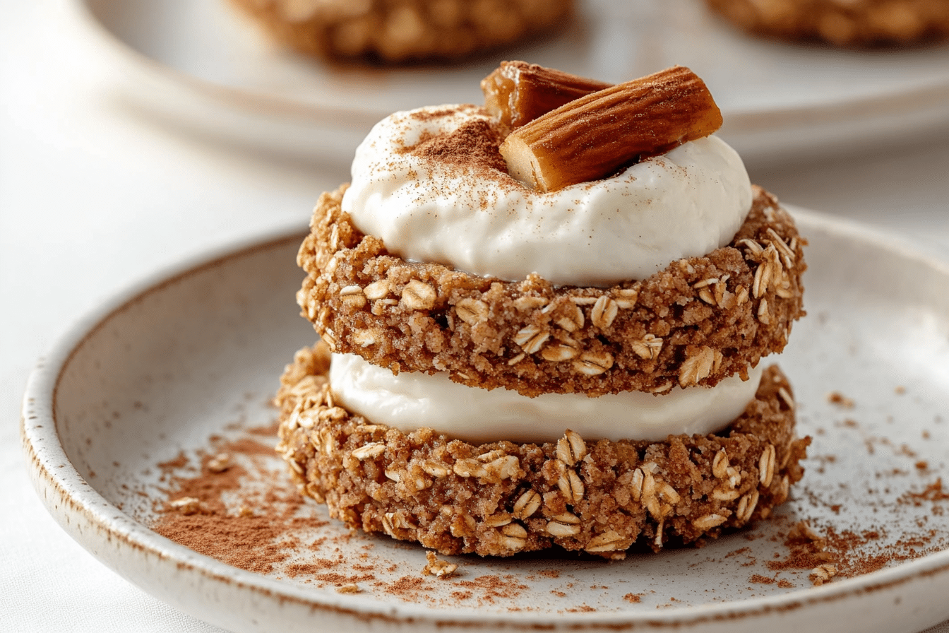 Cinnamon Apple Oatmeal Cream Pies