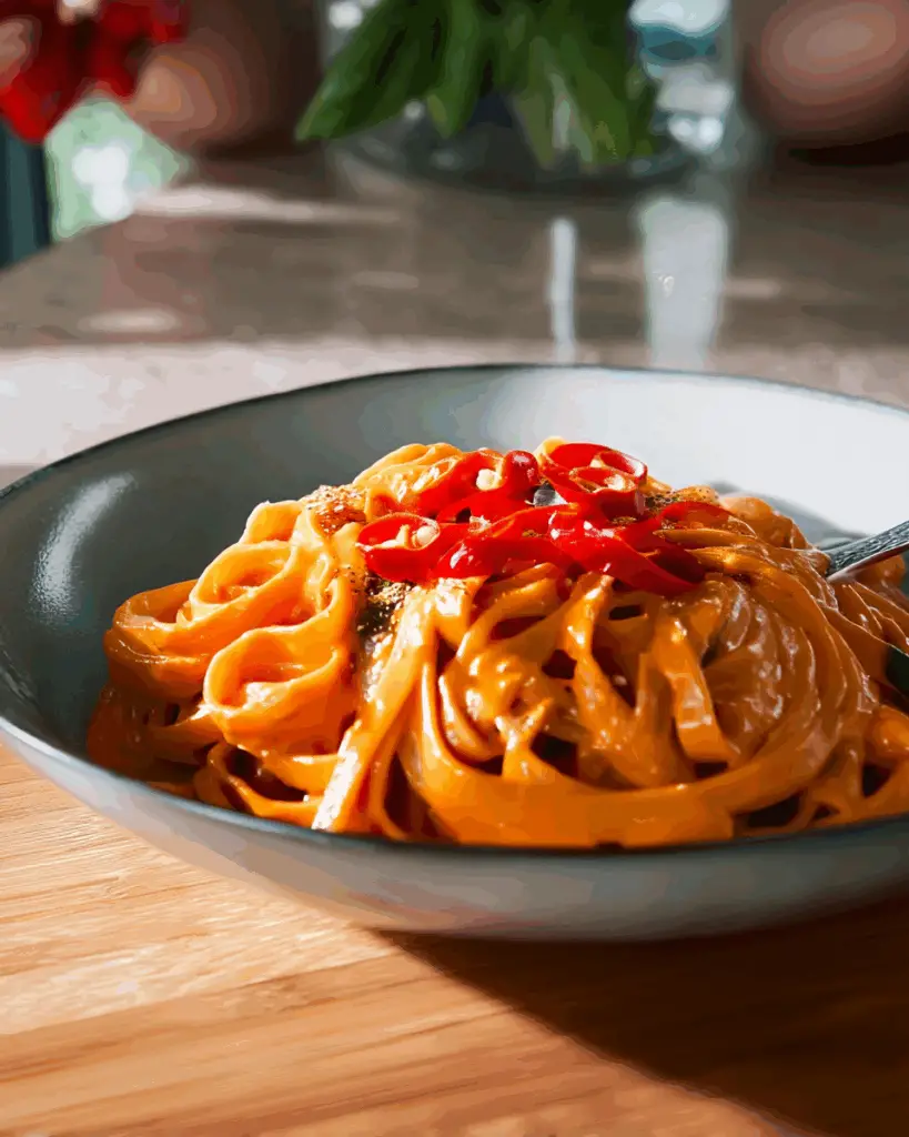 Spicy Gochujang Alfredo One-Pot Pasta
