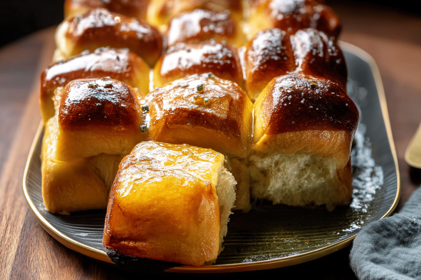 Salted Sage Honey Butter Brioche Rolls