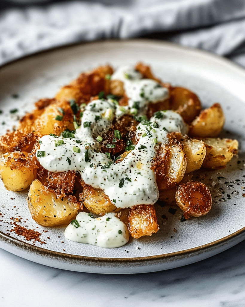 Crispy Sour Cream Potatoes