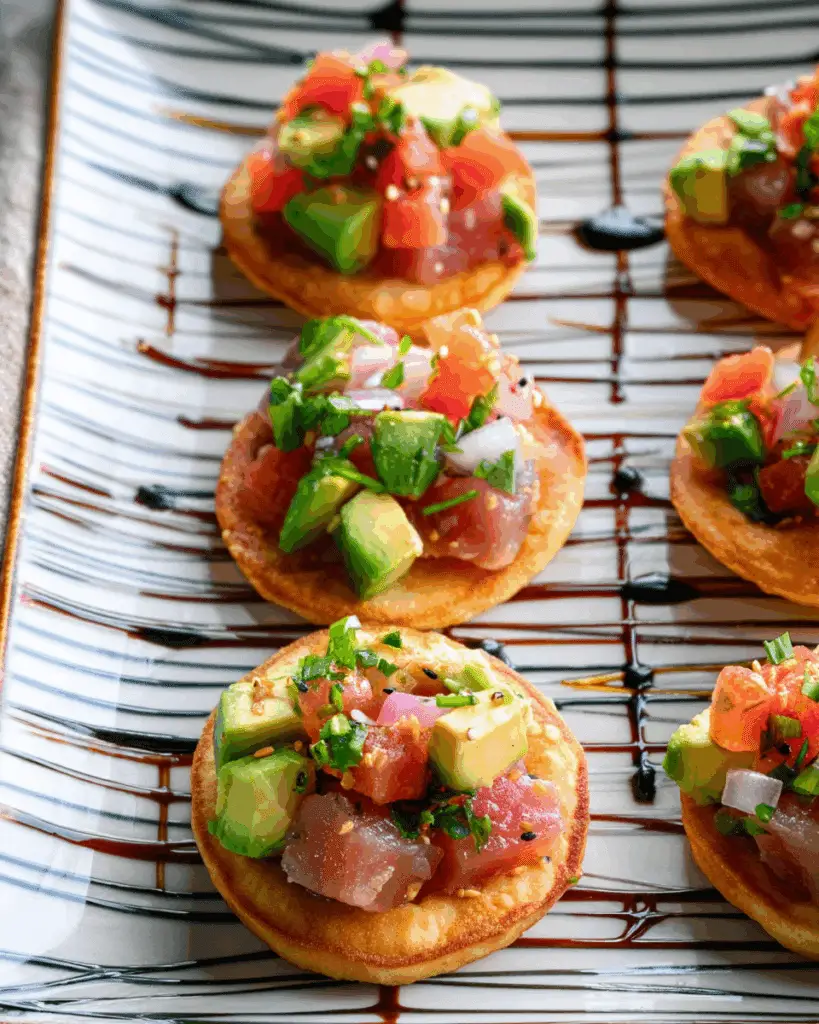 Mini Crunchy Tuna Tostadas