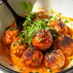Coconut Gochujang Chicken Meatballs