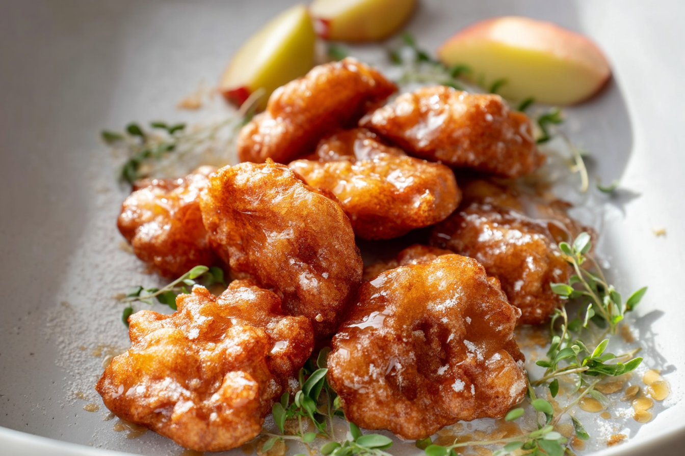 Salted Honeycrisp Fritters