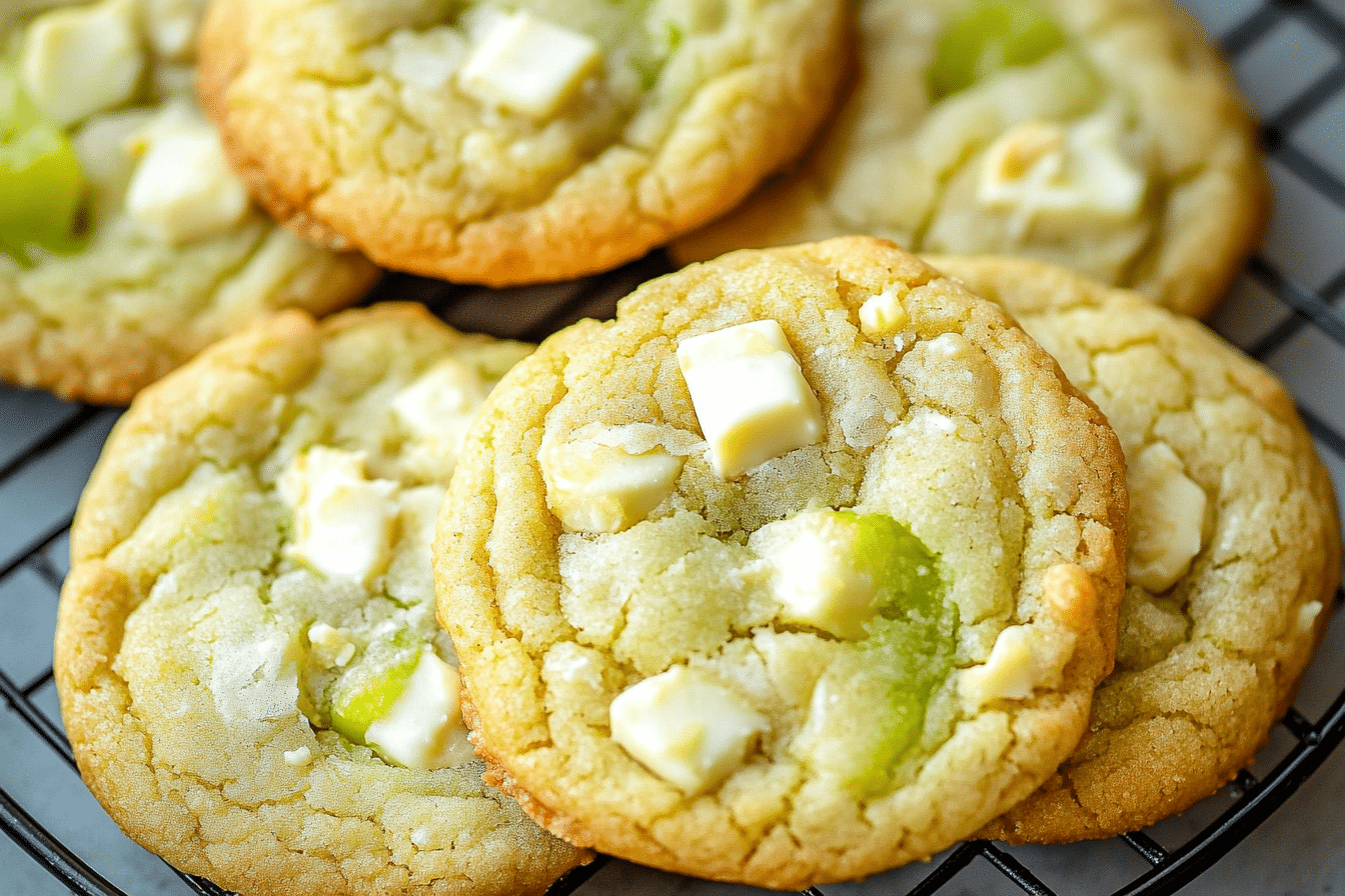 White Chocolate Key Lime Cookies