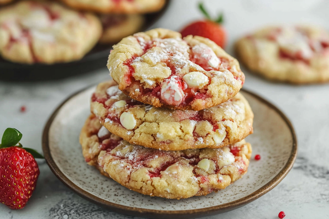 Strawberry Pop Tart Cookies