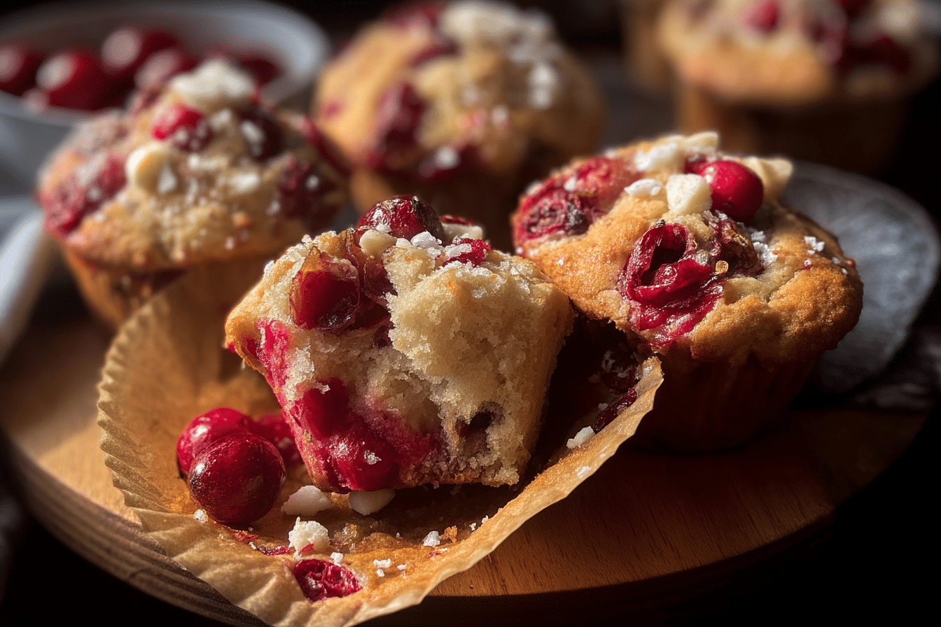 White Chocolate Cranberry Muffins