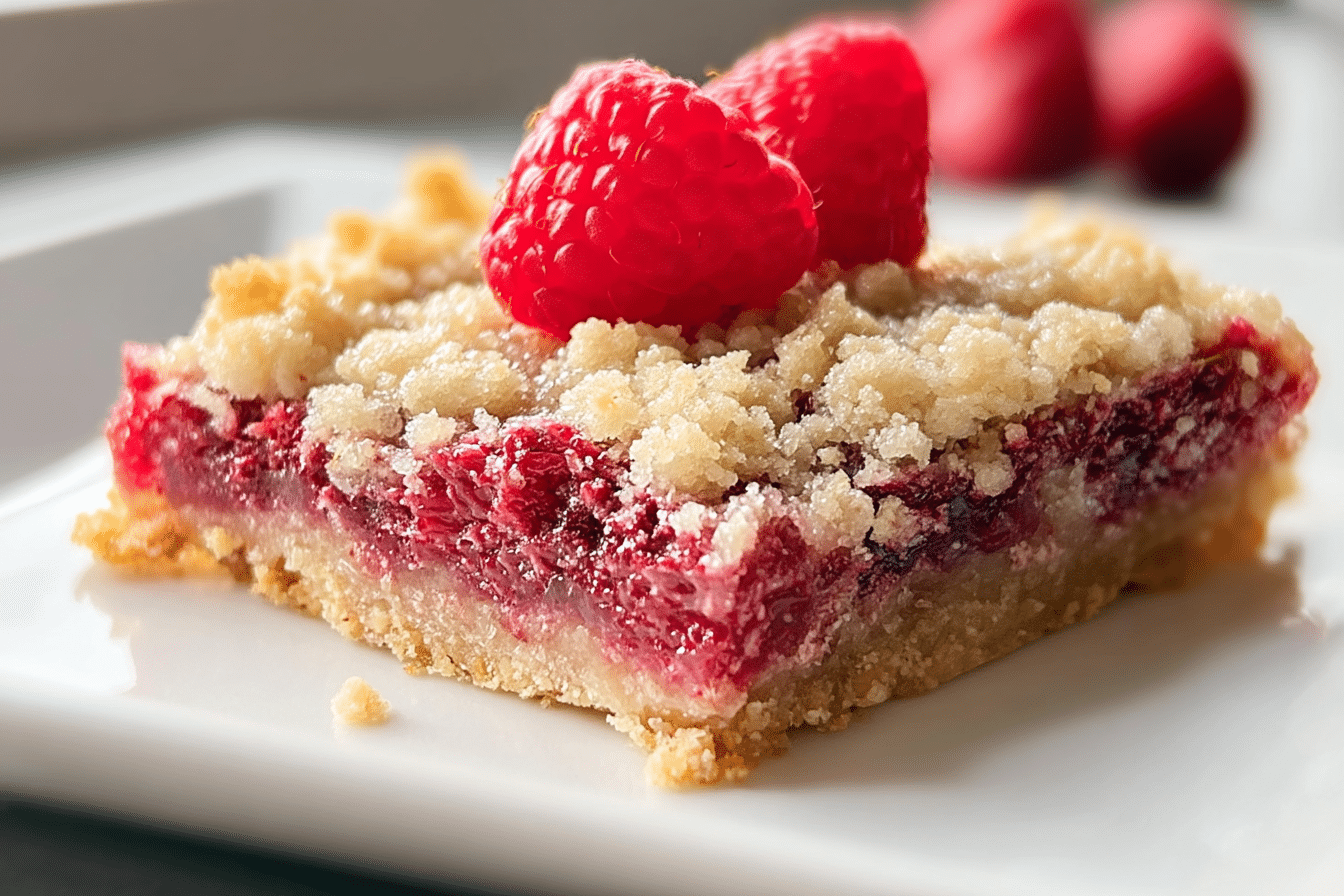 Raspberry Crumble Bars