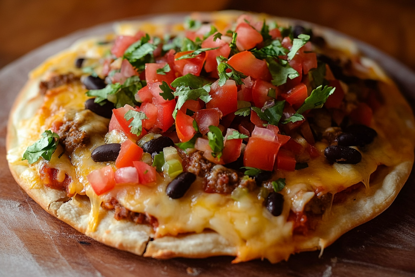 Homemade Mexican Pizza (Taco Bell Copycat Recipe)