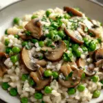 Mushroom Pea Risotto