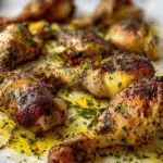 Oven Roasted Lemon Garlic Parsley Chicken Drumsticks