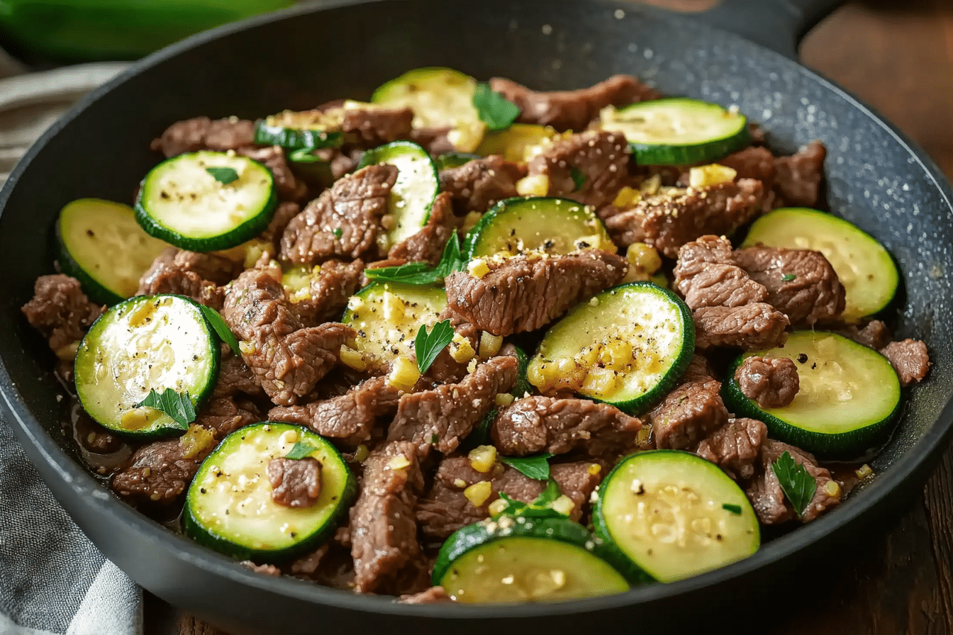 Beef & Zucchini Skillet