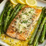 Lemon Pepper Salmon (with Optional Garlic Parmesan Asparagus)