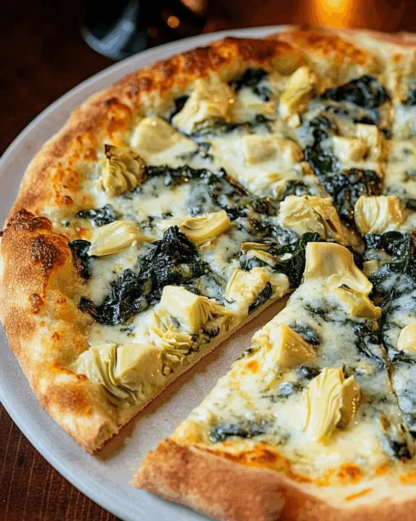 Spinach Artichoke Pizza