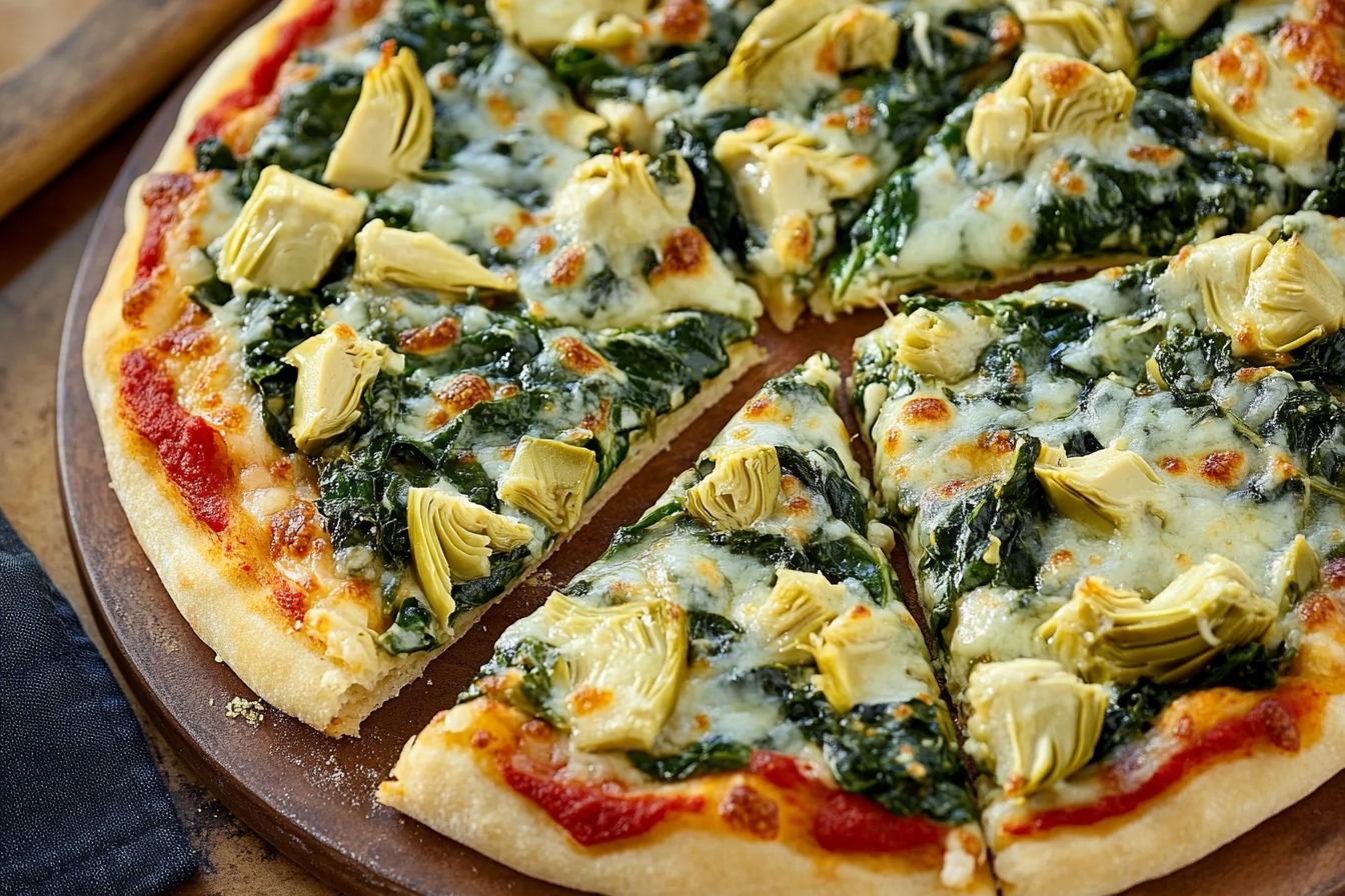 Spinach Artichoke Pizza
