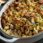 Sausage and Brussels Sprouts Casserole