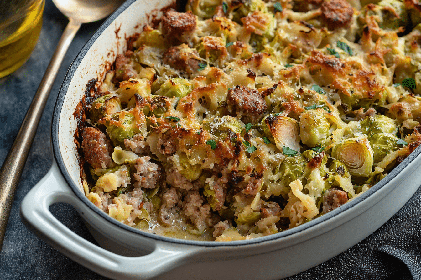 Sausage and Brussels Sprouts Casserole
