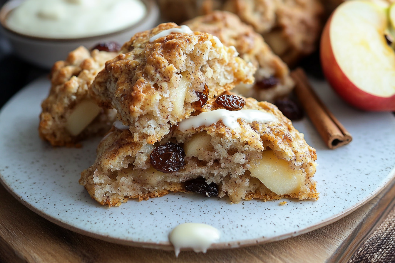 Apple Cinnamon Raisin Scones