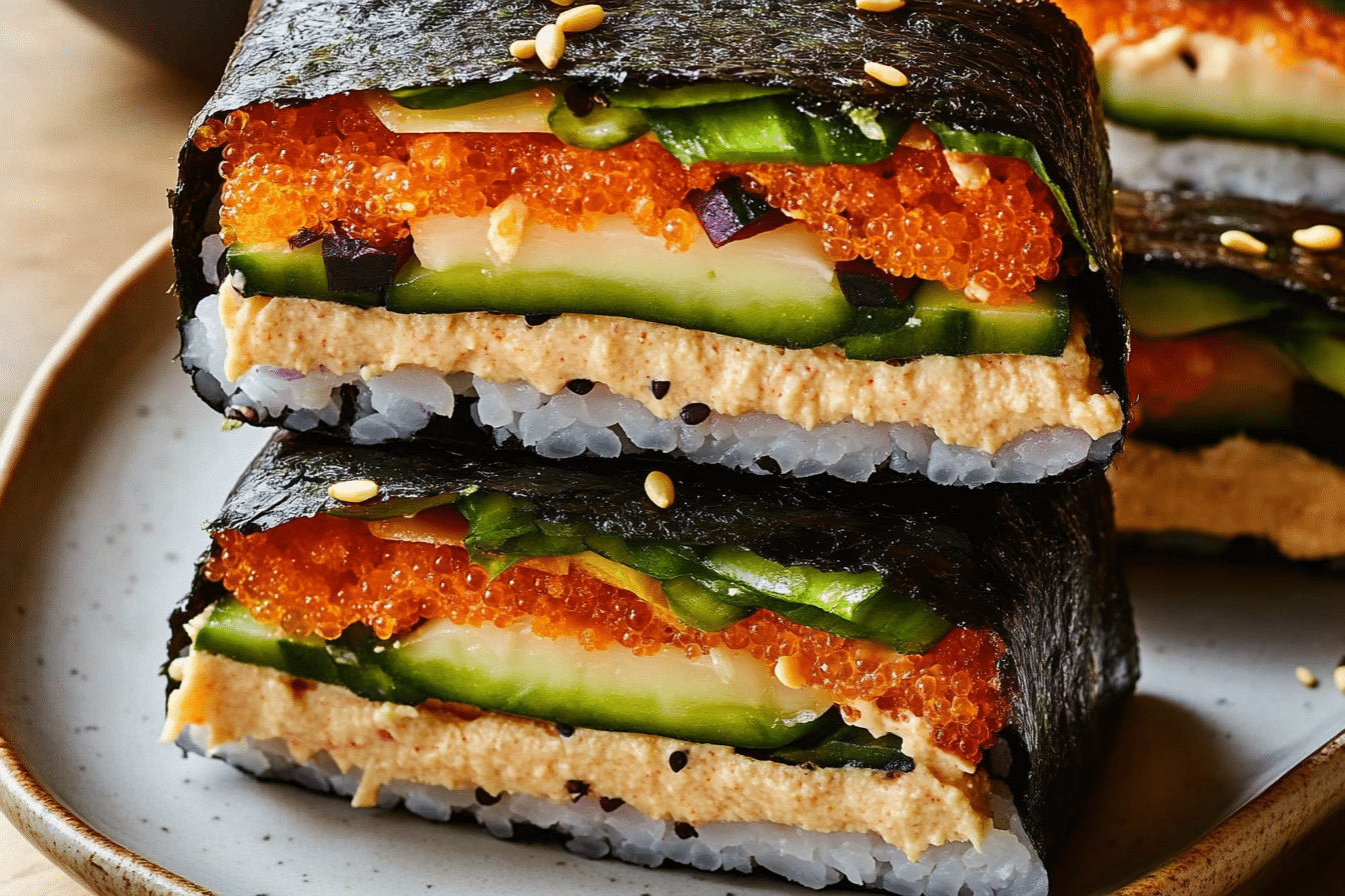 vSushi Sandwiches (Onigirazu)