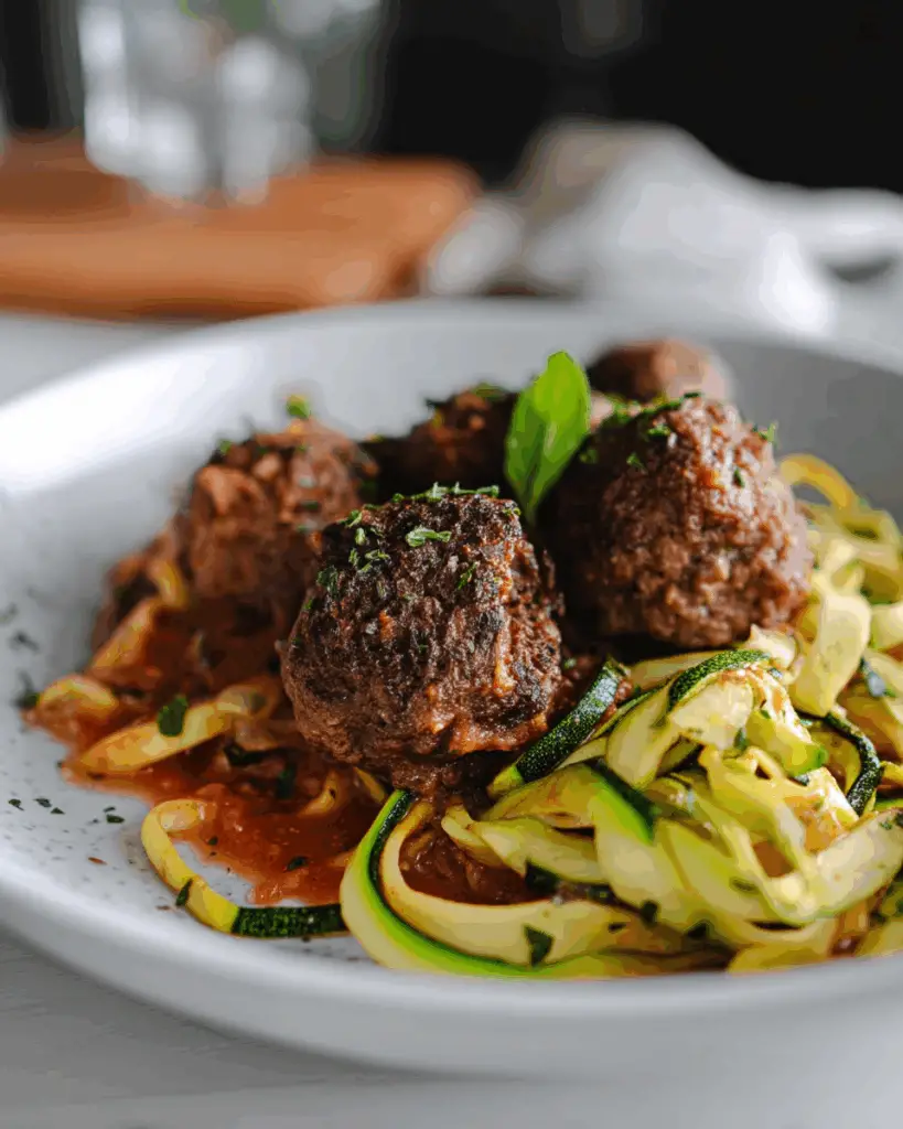 Beef and Zucchini Meatballs