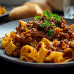 Bolognese with Gigli Pasta