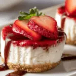 No Bake Mini Strawberry Cheesecakes