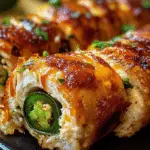 Smoky Cheesy Jalapeño Chicken Rolls