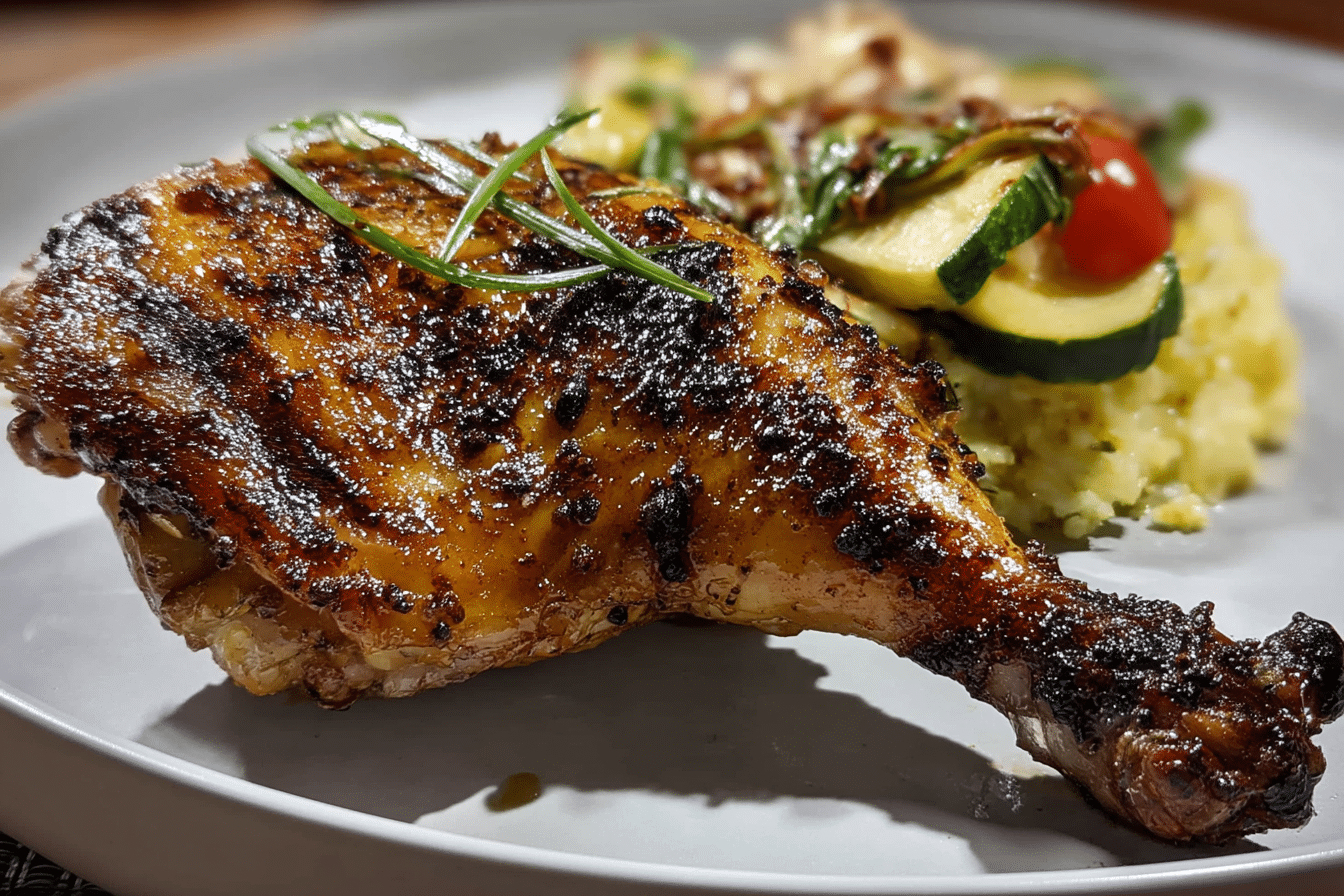 Grilled Chicken Leg Quarters