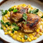 Chicken Thighs with Creamed Corn
