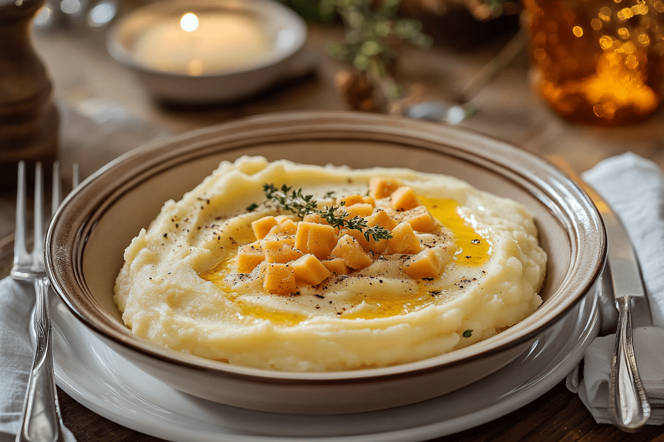 Smoked Gouda Cheesy Mashed Potatoes