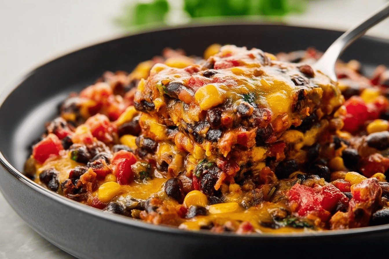 Southwestern Black Bean Casserole