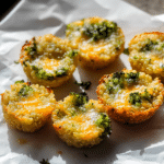 Broccoli Cheddar Quinoa Bites