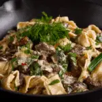 Creamy Beef & Mushroom Stroganoff