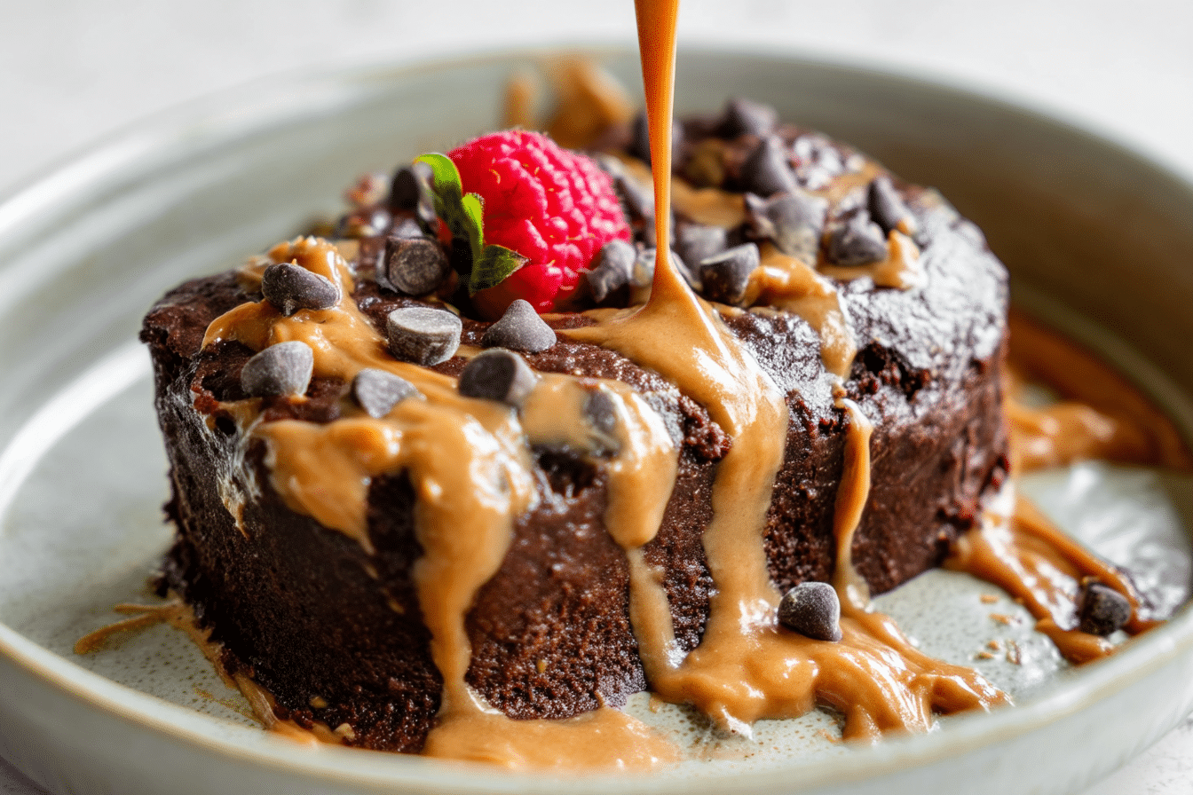 Protein Chocolate Peanut Butter Mug Cake