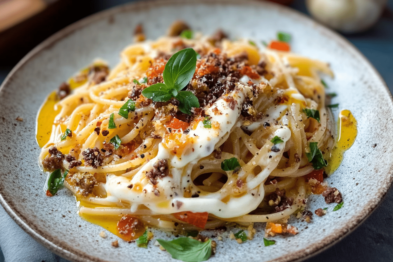 Yogurt Pasta (Macarona bi Laban)