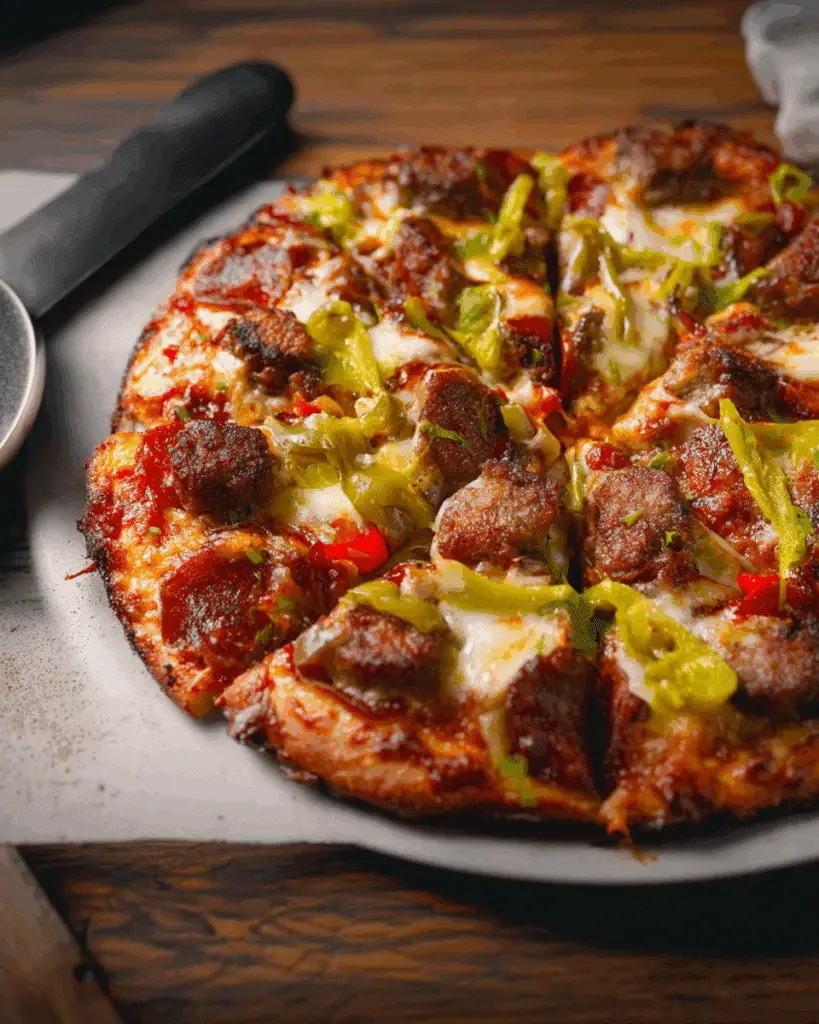 Spicy Chicago Sausage Pizza