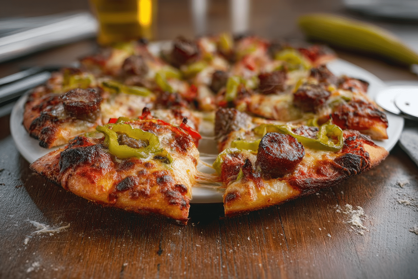 Spicy Chicago Sausage Pizza