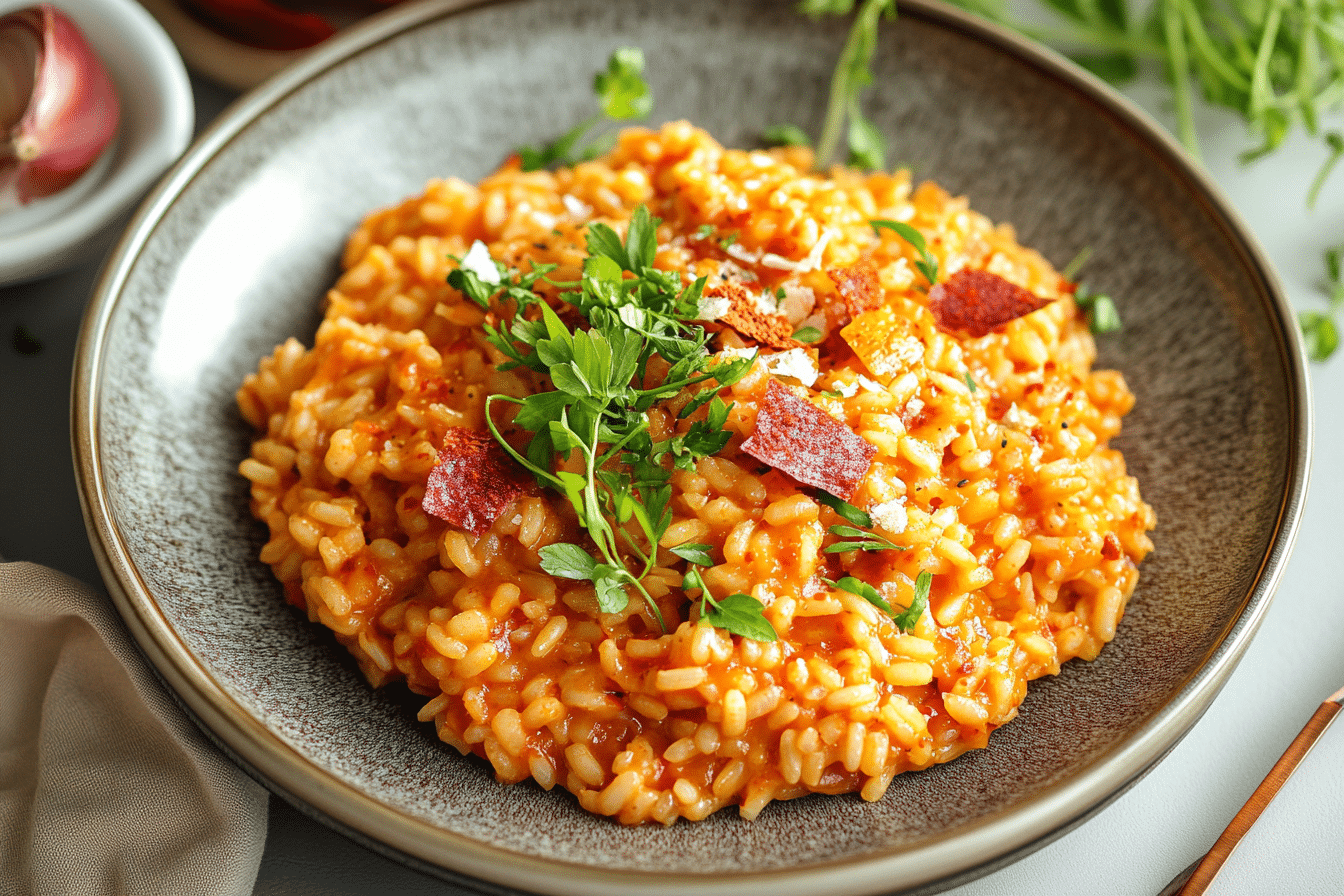 Cheesy Gochujang Risotto