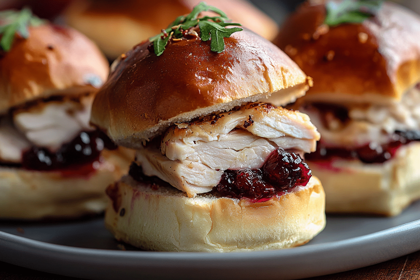 Turkey Cranberry Sliders