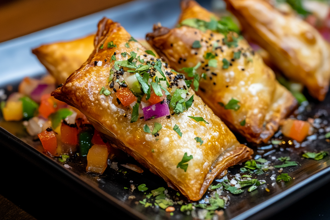 Puff Pastry Samosa Chaat