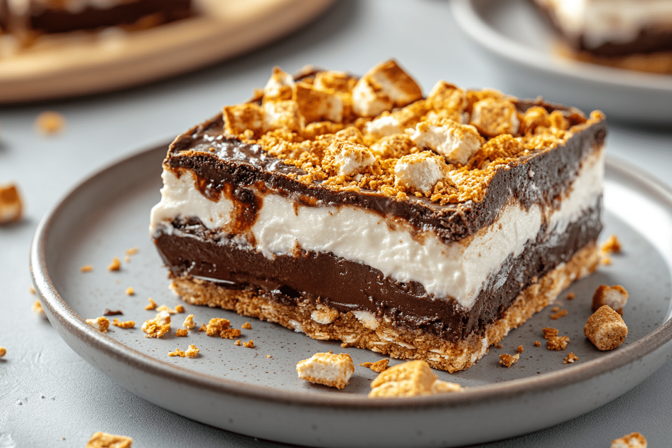 Easy Frozen Protein S’mores Bars